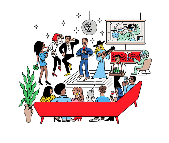 Party room illustration